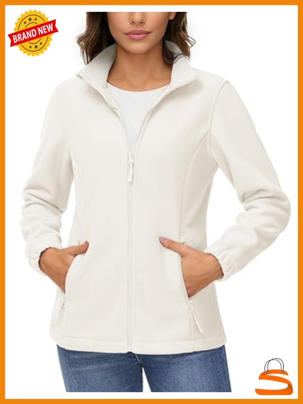 Fleece Jacket Lightweight Full Zip Sweatshirt Casual Active Outdoor